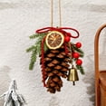 thumbnail image 3 of Cheapark Christmas Bow & Pine Cone Ornaments - Cinnamon-Scented Simulated Pendants for Home Christmas Tree Arrangement, Holiday Decor, 3 of 6