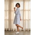 thumbnail image 2 of Blue White Wrap Dress, 2 of 5
