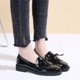 thumbnail image 4 of Lovskoo 2024 Loafers for Women Leather Slip-On Tassel Leather Top Platform Loafers Casual Comfortable Loafer Shoes Indoor Outdoor Black, 4 of 7