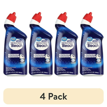 (4 pack) Great Value Toilet Bowl Cleaners, Fresh Scent, 24 fl oz