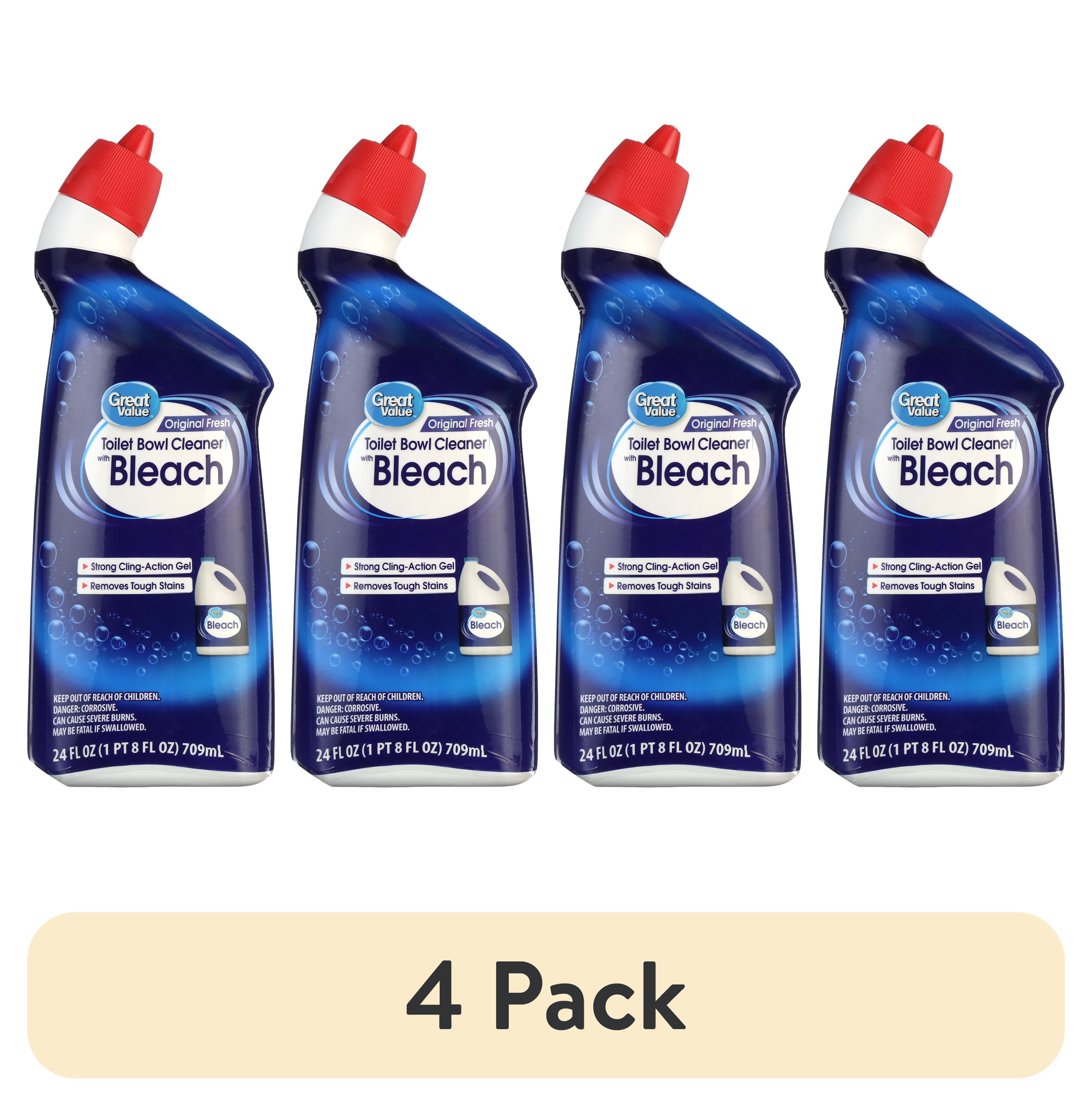 Great Value Toilet Bowl Cleaner, Fresh Scent, 4 Pack photo 1