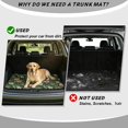 thumbnail image 4 of Xixirimido Universal Car Trunk Mat, All Weather Trunk Protection Cargo Liner Stylish Auto Interior Accessories Durable Cargo Mat 29" x 39", Boho Cottagecore Floral Leaf, 4 of 7