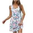 thumbnail image 1 of Vestido de Fiesta de Navidad de Niñas sin Mangas Cuello de Jardín Vestido Casual de Bolsillo Impreso 20% Poliéster 80% Algodón, Traje de Moda para Fotos de Vacaciones Y Celebraciones, 1 of 9