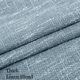 thumbnail image 6 of RISSIEN Burlap Linen Farmhouse Curtains 96 inch Length 2 Panels for Living Room Textured Thick Light Filtering Privacy Window Curtain Drapes with Grommet for Bedroom 8ft (52x96 Dirty Blue), 6 of 7