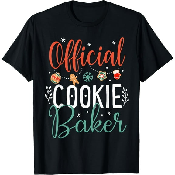 Premium model-Unisex-100% cotton-Official Cookie Baker Funny Christmas Couples Matching T-Shirt