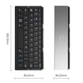 thumbnail image 3 of Ultra Slim Rechargeable Bluetooth Keyboard with Phone Holder – Foldable Wireless Keyboard for iPhone, Android Tablets, Office & Travel Business Trip, 3 of 8