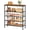 Rustic Brown & Black, variant on 5 Tier Shoe Rack Organizer for 16-20 Pairs of Shoes, Metal Mesh Shoe Shelf for Closet, Industrial Shoe Rack for Entryway Shoe Storage with X Shape Fixed Frame, Rustic Brown & Black