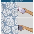 thumbnail image 6 of Vargottam Printed Blackout Curtains - Blue Floral Design, Set of 2 Panels, 42 x 63 Inches - Room Darkening, Thermal Insulated Window/Door Drapes with Grommets, 6 of 9