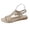 Gold, variant on KEGIRLOM Women Spring/Summer Fashionable And Casual Versatile Water Diamond Comfortable And Casual Elastic Set Sandals With Slope Heels Black 8.5