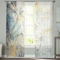thumbnail image 5 of Art Line Retro Style Shabby Tulle Sheer Window Curtains for Living Room Bedroom Modern Tulle Voile Curtains ration, 5 of 7