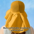 thumbnail image 5 of PBAZIH Women's Summer Sun Hat, Outdoor Neck Protection Visor, Wide Brim Fishing Hiking Cap, Lightweight Breathable Sunscreen Shawl for Daily Use, Fashionable UV Shield Accessory, 5 of 8