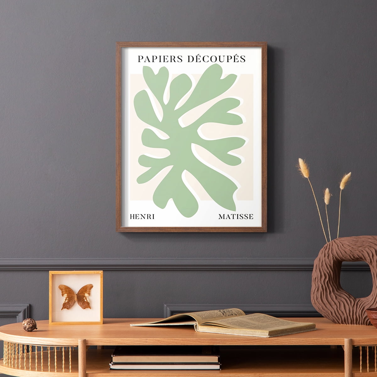 Matisse CV Framed Print in Brown Solid Wood 16 x 20 Framed Print