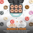 thumbnail image 2 of Donut Maker Baker's Friend Mini con 6 cavidades y 7,5 cm, color aguamarina, 2 of 7
