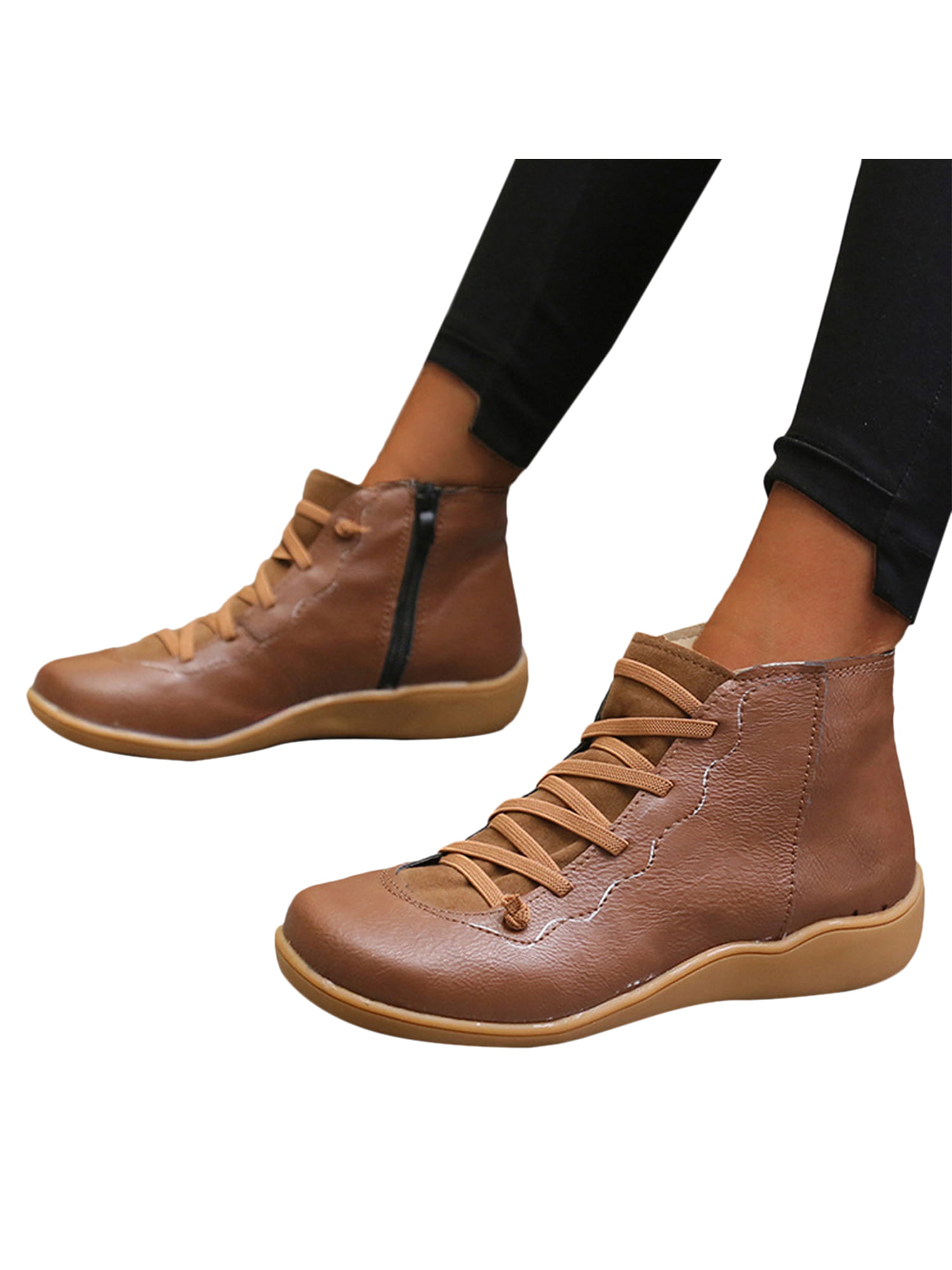 Camper Peu Cami Leather Casual Zip-Up Ankle Womens Boots 