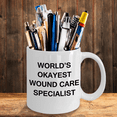 thumbnail image 2 of World's Okayest Wound care specialist - Wound care specialist Gift Coffee Mug 11 oz, 2 of 2