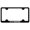 Black, variant on Honda Hybrid Laser Etched Stainless Steel Wide Body License Plate Frame (Chrome)