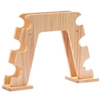 Dumbbell Rack Weight Stand Storage Organizer 3 Tier Wood for Home Gym Fitness and Full Body Workout Equipment