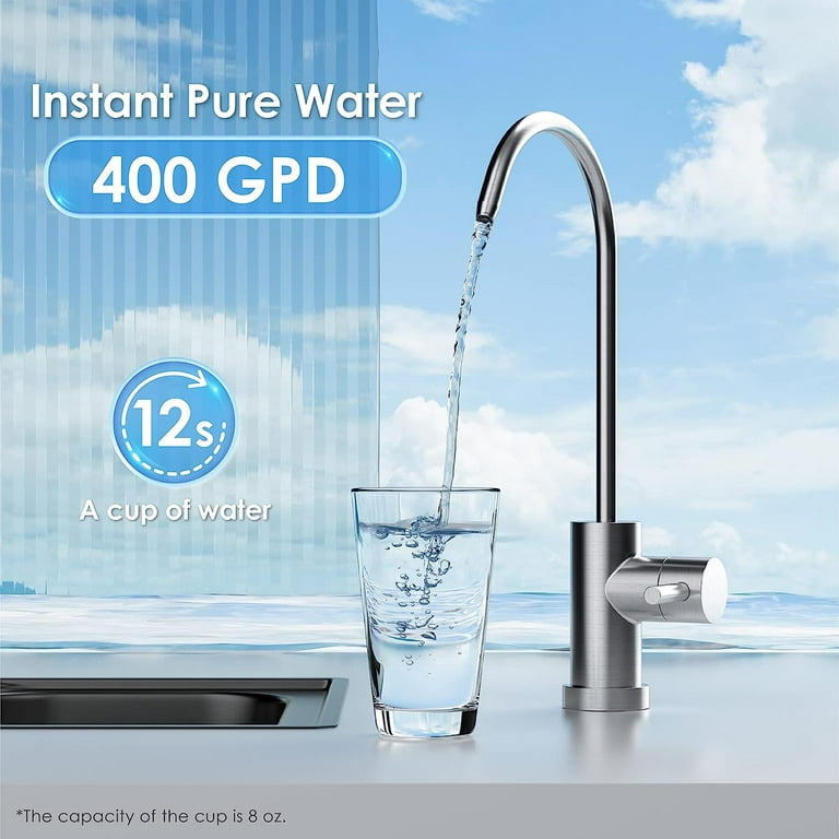 Waterdrop Reverse Osmosis Tankless Water Filter - G2 RO Undersink Seri