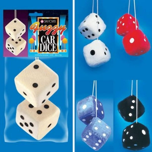 Loftus Fuzzy Car Dice 3 Inch