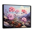 thumbnail image 2 of Designart "Blossoming Mountain Geraniums" Geraniums Floater Framed Wall Art Prints, 2 of 5