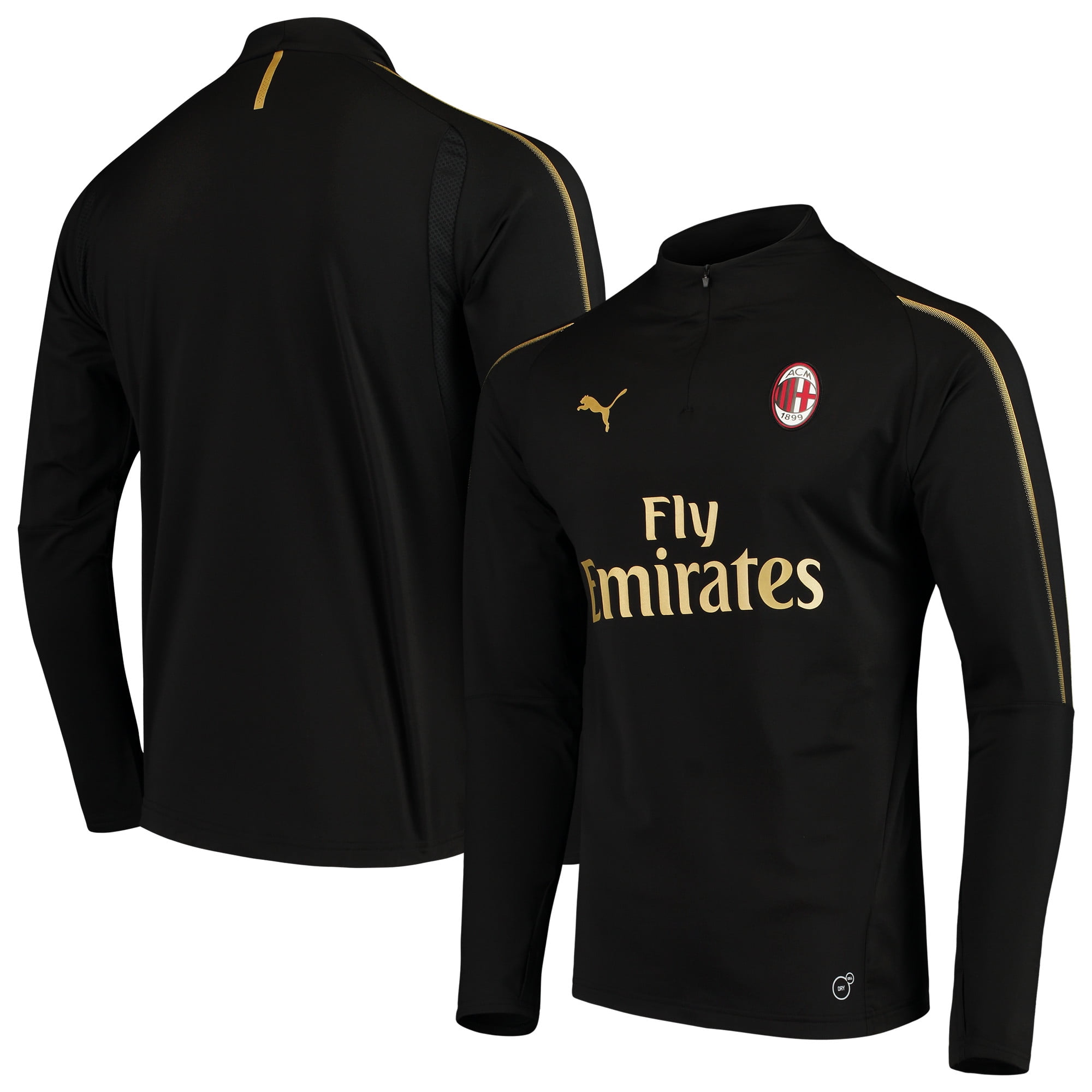 ac milan quarter zip