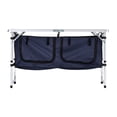 thumbnail image 6 of Camping Kitchen Table, Folding Outdoor Table, Adjustable Height, Lightweight Aluminum Cook Station with Organizer, Portable BBQ Picnic RV Travel, 6 of 7