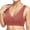 Orange, variant on ,Women's Front Snap Closure Comfort Bras Full Coverage Wireless Stretch Bra Hides T Shirt Everyday Bralettes Grey 46