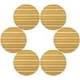 thumbnail image 3 of Brown Stripes Round Placemats Washable Placemats Non-Slip Heat-Resistant Table Place Mats for Dining Kitchen Holiday Party Table 15.4"-1PCS Home Decor, 3 of 7