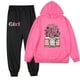 thumbnail image 1 of Odeerbi 2-9 Años Niñas Trajes de Algodón Estampado de Flores Sudaderas Con Capucha Pantalones de Dos Piezas Sudaderas de Manga Larga Con Capucha, 1 of 3