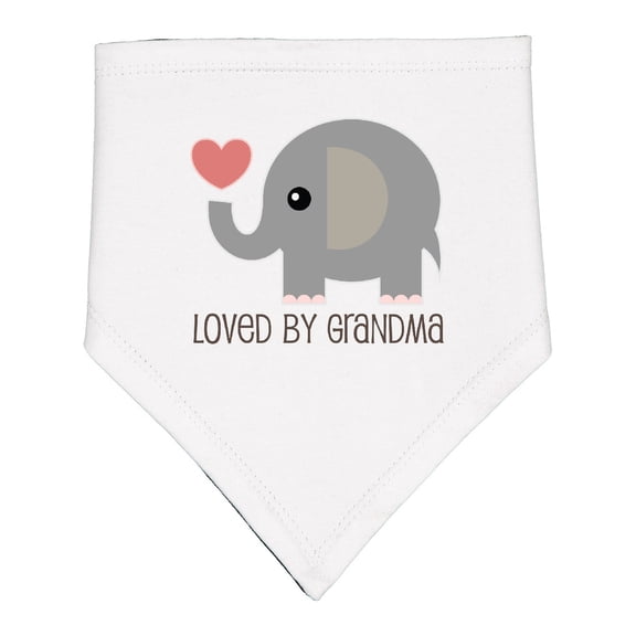Inktastic Loved by Grandma Cute Grandchild Baby Bandana Bib