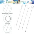 thumbnail image 3 of Triani 8Pcs Loop Turner Tool for Silicone Beads 10.43 Inch & 6.88 Inch Length Stainless Steel Long Loop Turner with Latch for Crocheting Project Sewing Gift, 3 of 7