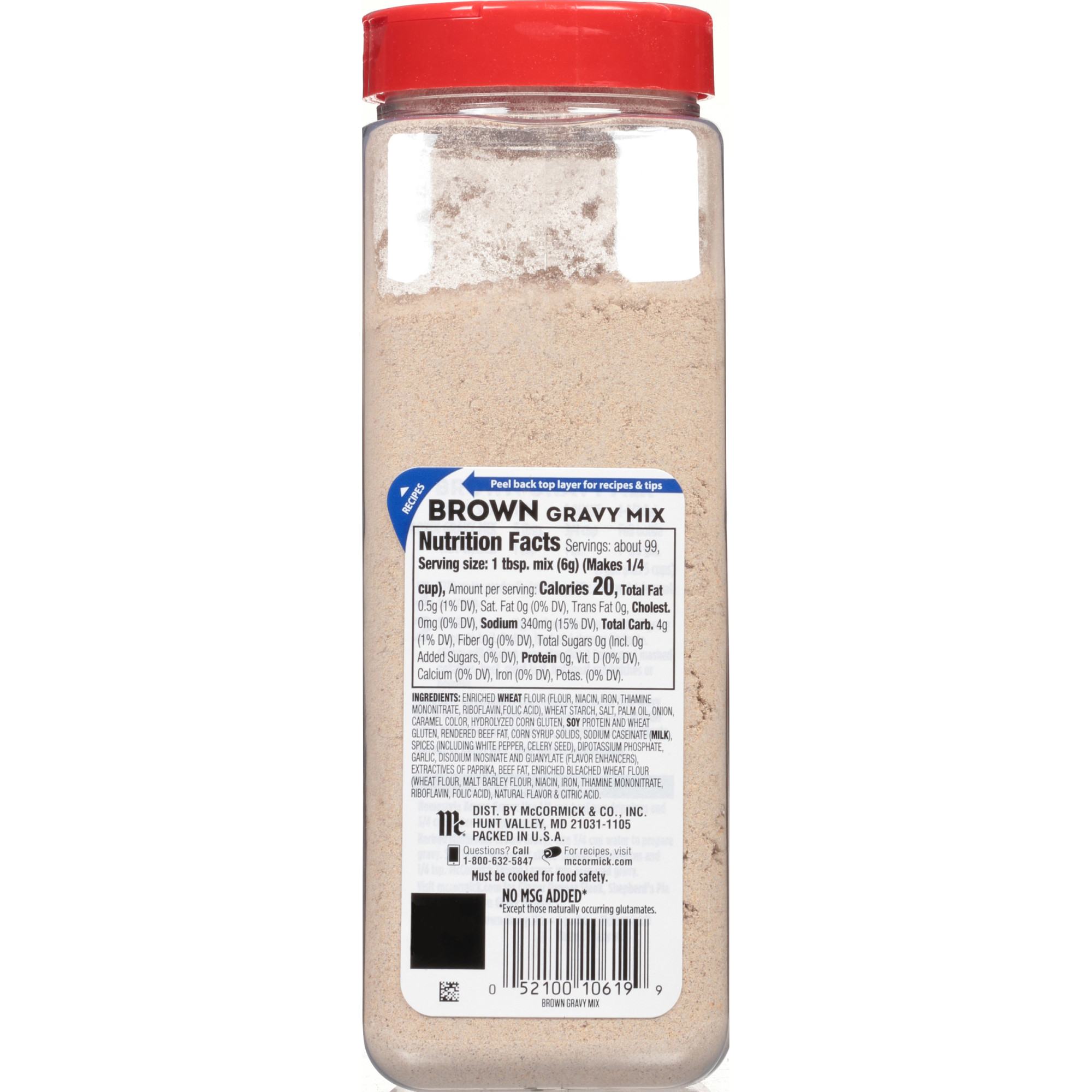 Mccormick Brown Gravy Seasoning Mix Bottle 21 Oz Walmart Com Walmart Com