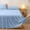 Blue, variant on YIMWNYI Solid Color Bed Skirt, Polyester-Cotton Non-Slip Protective Bedding Cover, Ruffled Edge Elegant Design, Durable Wrinkle-Resistant Bedspread, Versatile Home Decor