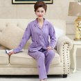thumbnail image 1 of REDHOTYPE Pyjama de Mère Femmes Printemps et Automne Manches Longues Grande Taille Nouvelle Mode Floral Coton Homewear Set, 1 of 2