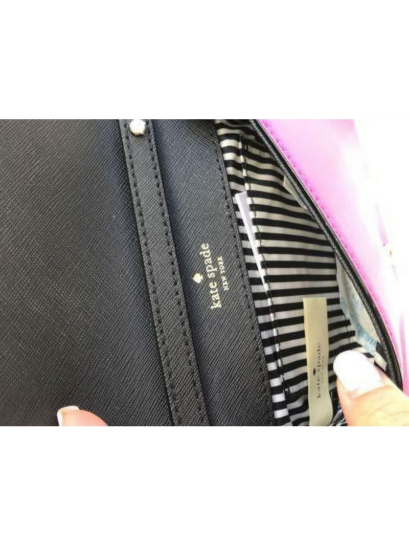 NWT Kate Spade Cedar Street Cami Clutch Bag Pink Metallic