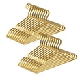 thumbnail image 1 of Percheros Amber Home Premium de aluminio dorado mate, paquete de 20, 1 of 7