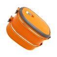 thumbnail image 1 of Injueey Fiambrera aislada Stay Energized para personas en movimiento Fiambrera rectangular de acero inoxidable Organizadores de utensilios de cocina naranja, 1 of 6