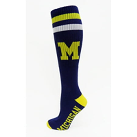 Michigan Wolverines Blue Tube Socks