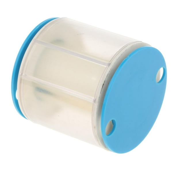 Estuche para cintas de baile, caja para carretes de cintas para danzas gimnásticas, organizador con ruedas fabricado Azul