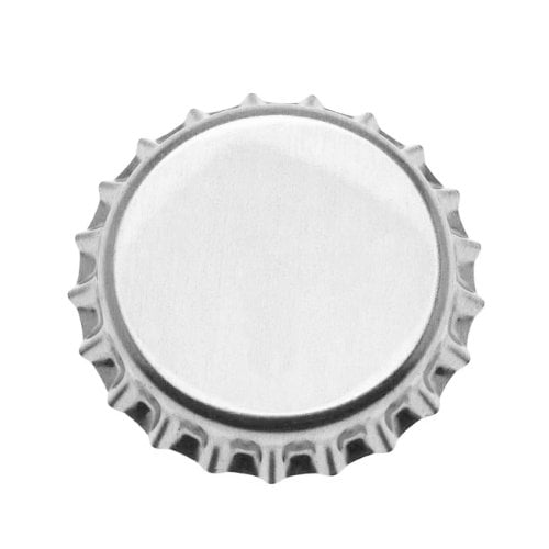 100-Piece Crown Bottle Caps, Shiny Silver, A blank slate for your crafting projects! By Beadaholique