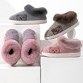 thumbnail image 3 of Aayomet Men's Slippers Men's Lacey Machine Washable Memory Foam Comfort Easy on/Off Clog Slipper,Coffee 10, 3 of 5