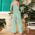 thumbnail image 4 of Summer Floral Print Boho Overalls for Women 2026 Plus Size Wide Leg Jumpsuit Pants Rompers with Pockets 4XL, 4 of 4