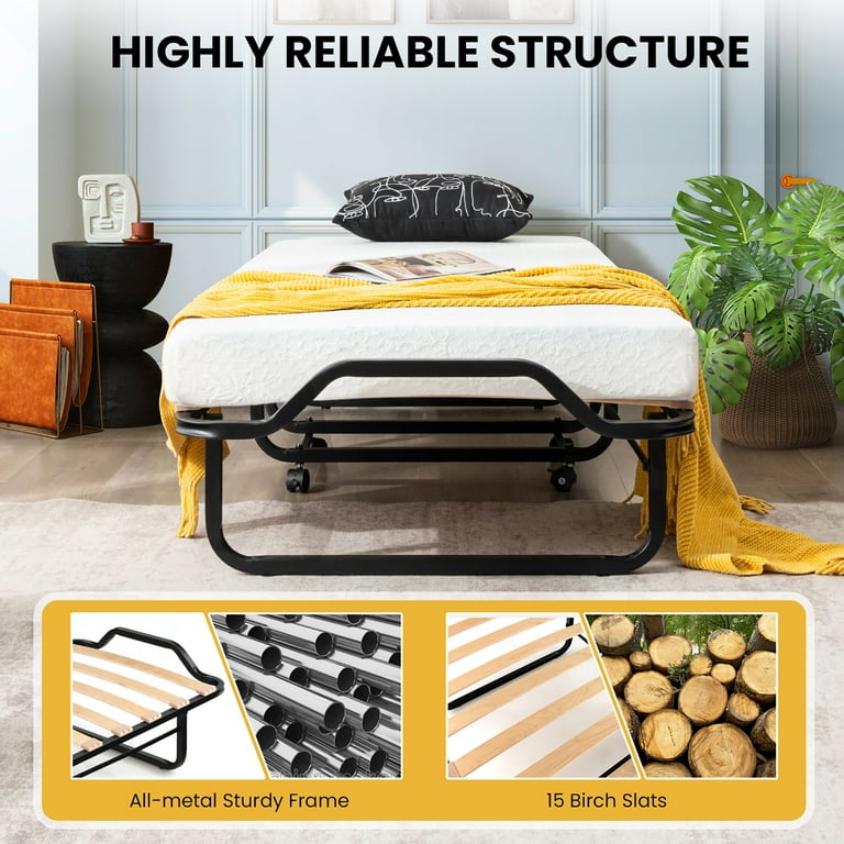 Folding bed wooden slats deals