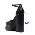 thumbnail image 3 of BURUDANI Women's High Chunky Platform Closed Toe Block Heels Square Toe Ankle Strap Dress Wedding Party Pumps Shoes AURELIA, 3 of 5