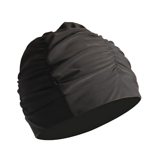 Naiovety Gorro de nailon transpirable para piscina, gorro elástico suave y cómodo, gorro de natación elástico a la moda, negro Type3 NO3