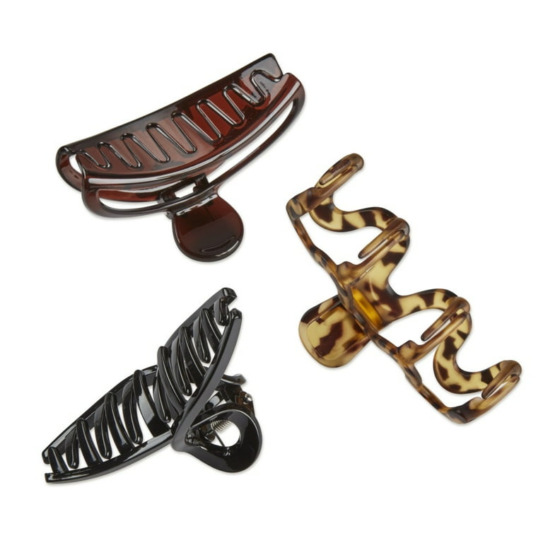 Scunci Assorted Claw Hair Clips 3 PC