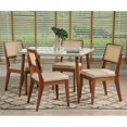 thumbnail image 2 of Manhattan Comfort Charles and Pell 5 Piece Dining Set in Off White, 2 of 7