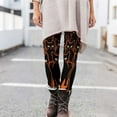 thumbnail image 6 of Felirenzacia Women's Halloween Leggings Cat Pattern Stretchy Printed Legging Tights Hight Waisted Yoga Pants Halloween Kitty Print Pajama Pants, 6 of 7