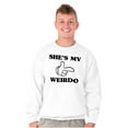 thumbnail image 3 of Funny Cute Matching Set Weird Couple Men's Big & Tall Crewneck Sweatshirt Brisco Brands 5X, 3 of 6