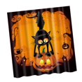 thumbnail image 4 of simhoa Rideau de Douche en Polyester Imprimé Halloween Citrouille & Chat 2 Citrouille et Chat 2, 4 of 4